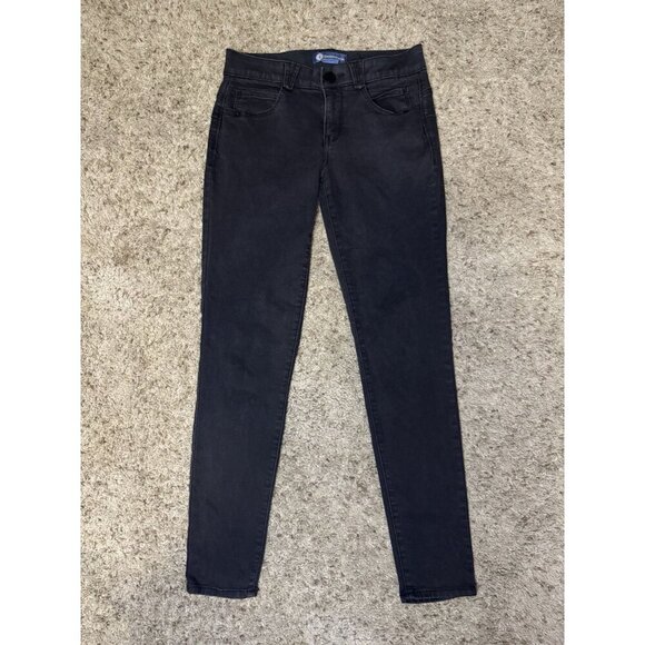 DEMOCRACY Ab Solution Jeans Black Mid-Rise Skinny Stretch Denim Sz 4 28x28 - Picture 1 of 8